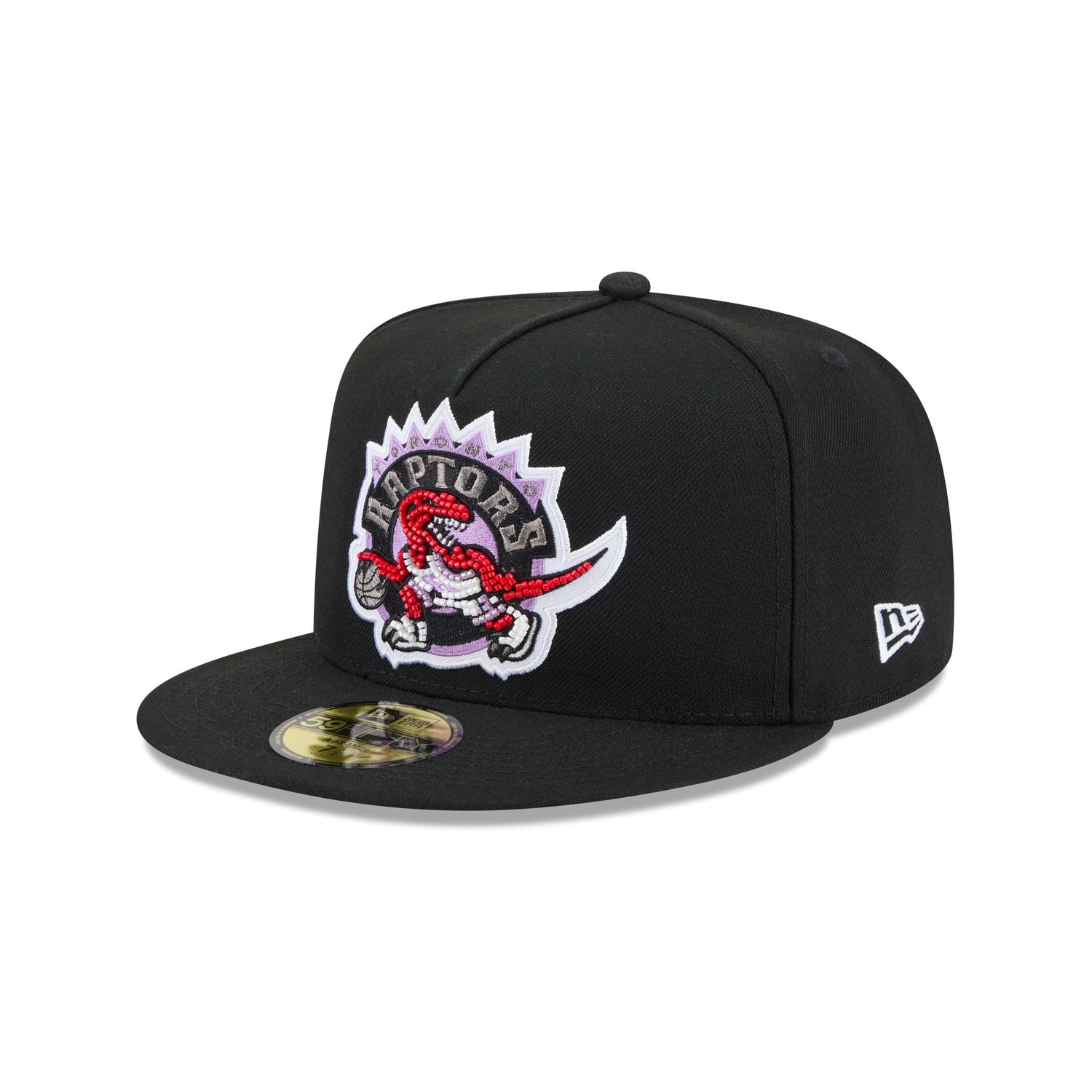 Just Caps Beaded Toronto Raptors 59FIFTY A-Frame Fitted Hat