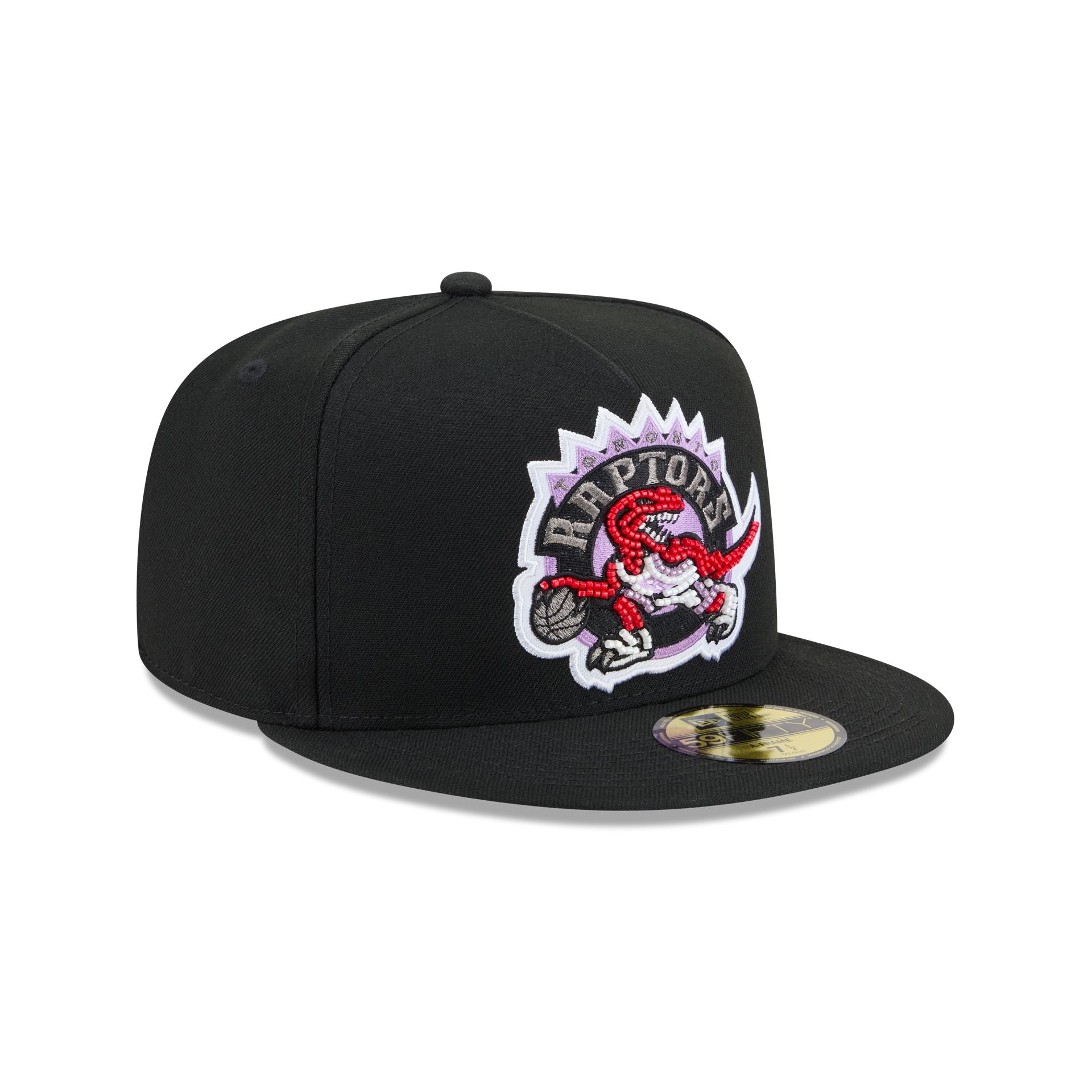 Just Caps Beaded Toronto Raptors 59FIFTY A-Frame Fitted Hat