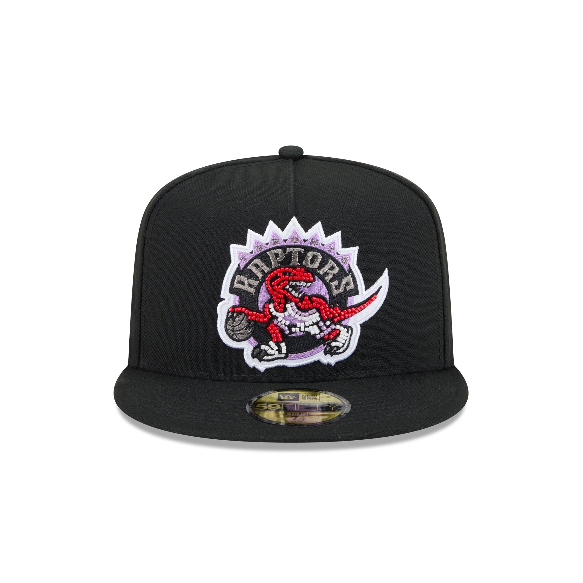 Just Caps Beaded Toronto Raptors 59FIFTY A-Frame Fitted Hat