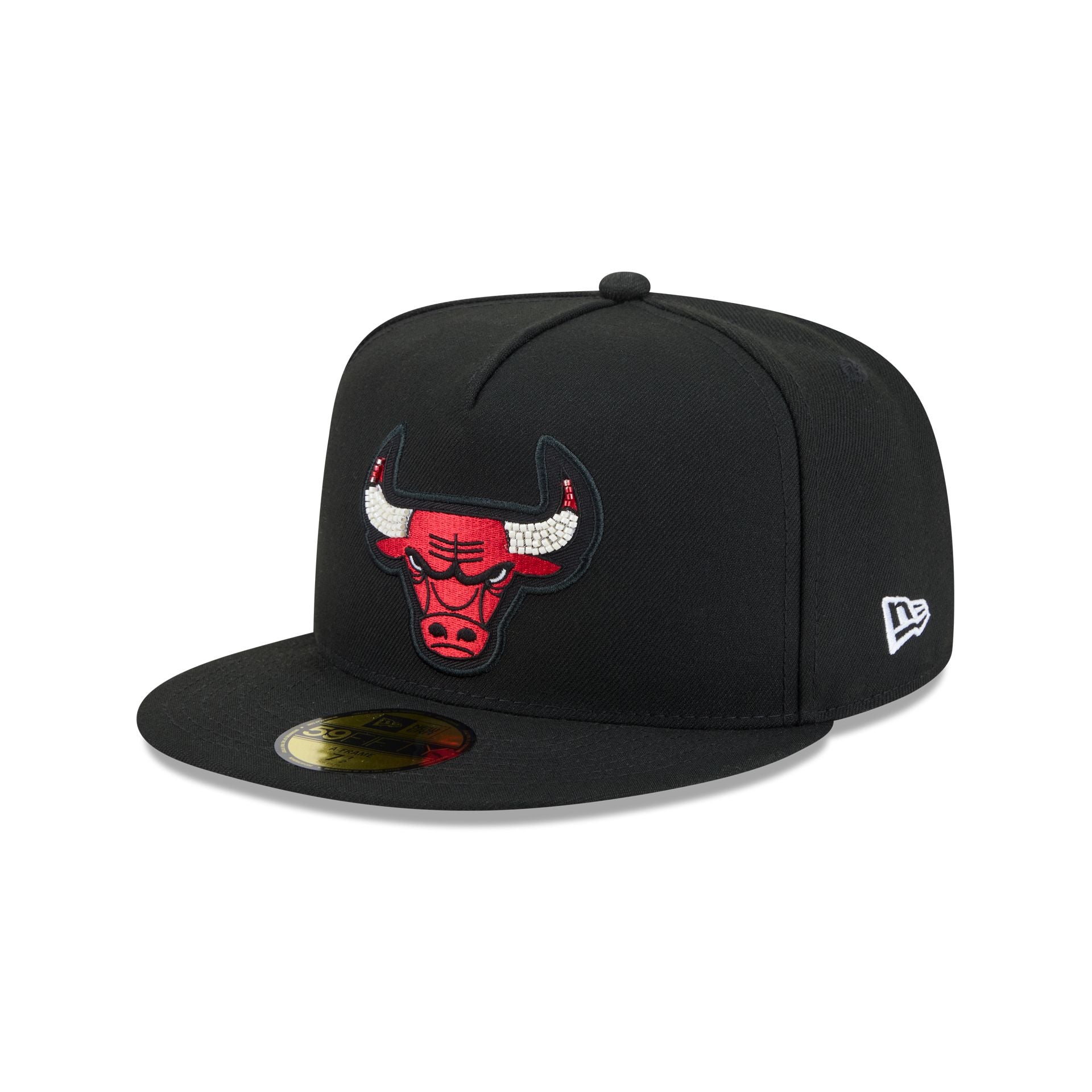 Just Caps Beaded Chicago Bulls 59FIFTY A-Frame Fitted Hat