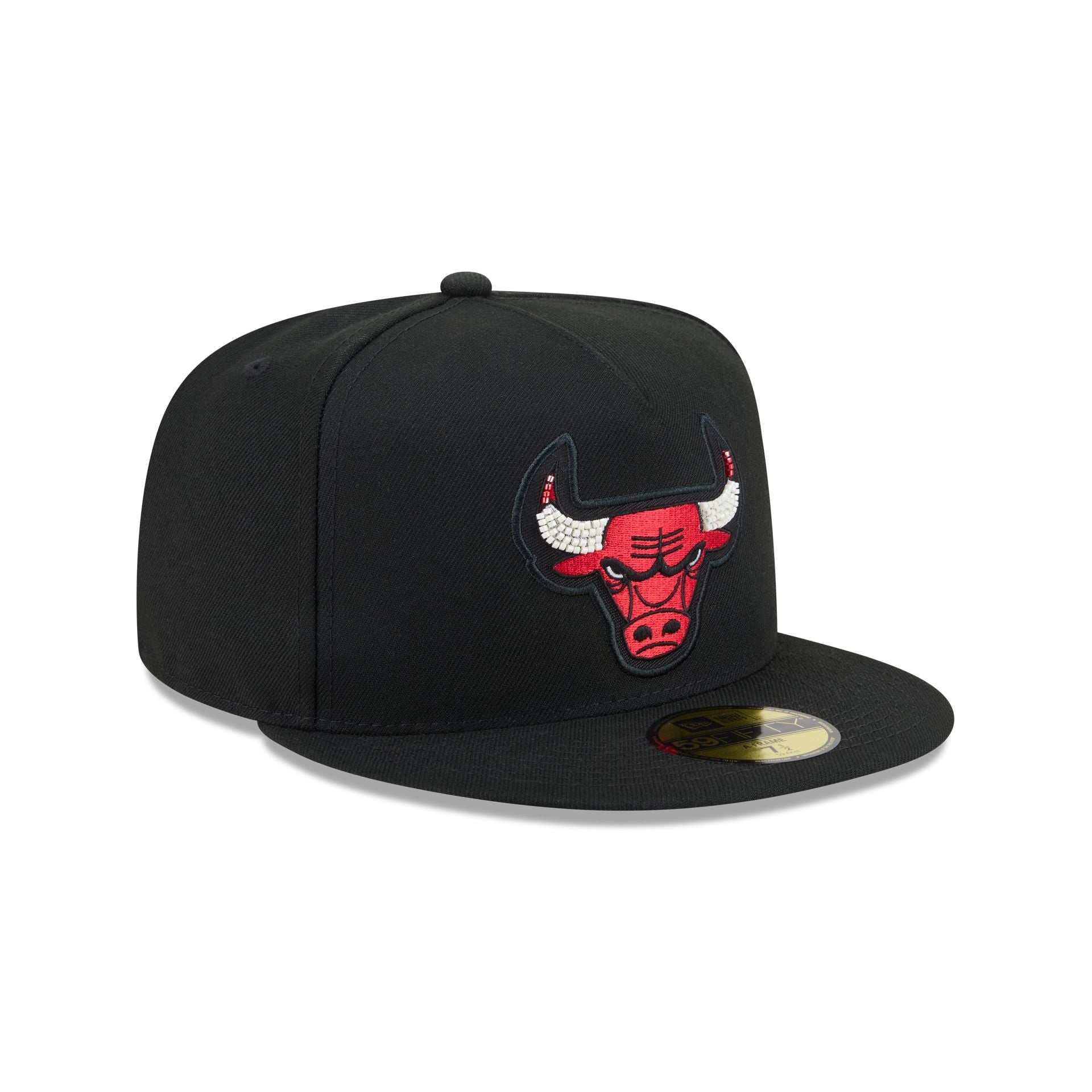Just Caps Beaded Chicago Bulls 59FIFTY A-Frame Fitted Hat