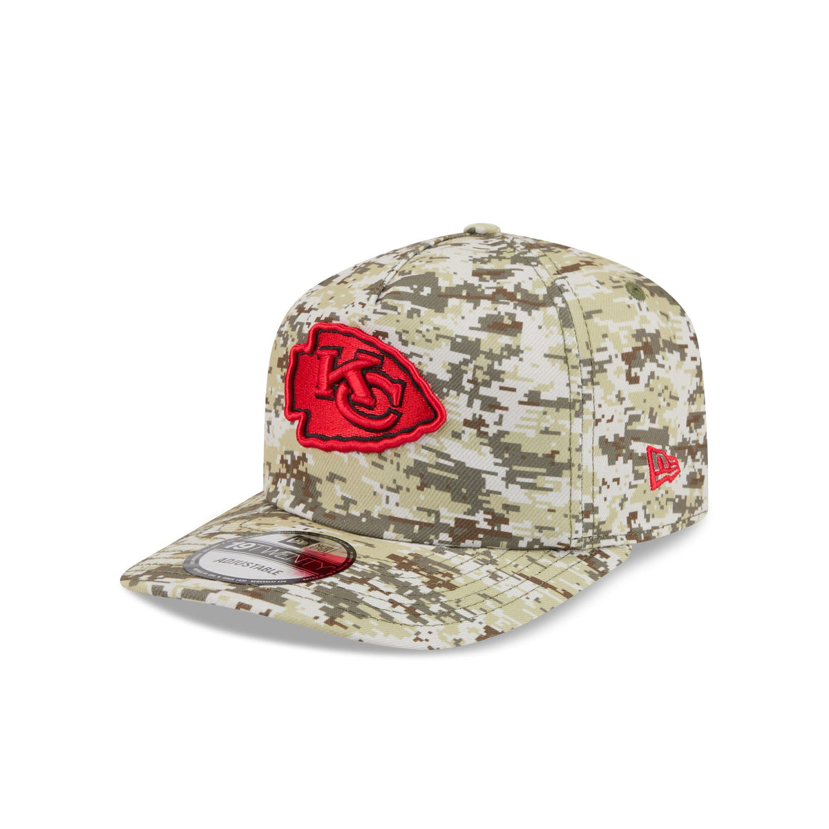 Kansas City Chiefs 2026 Salute to Service Fan Gear Camo 19TWENTY Snapback Hat