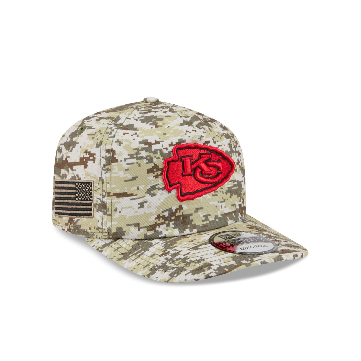 Kansas City Chiefs 2026 Salute to Service Fan Gear Camo 19TWENTY Snapback Hat