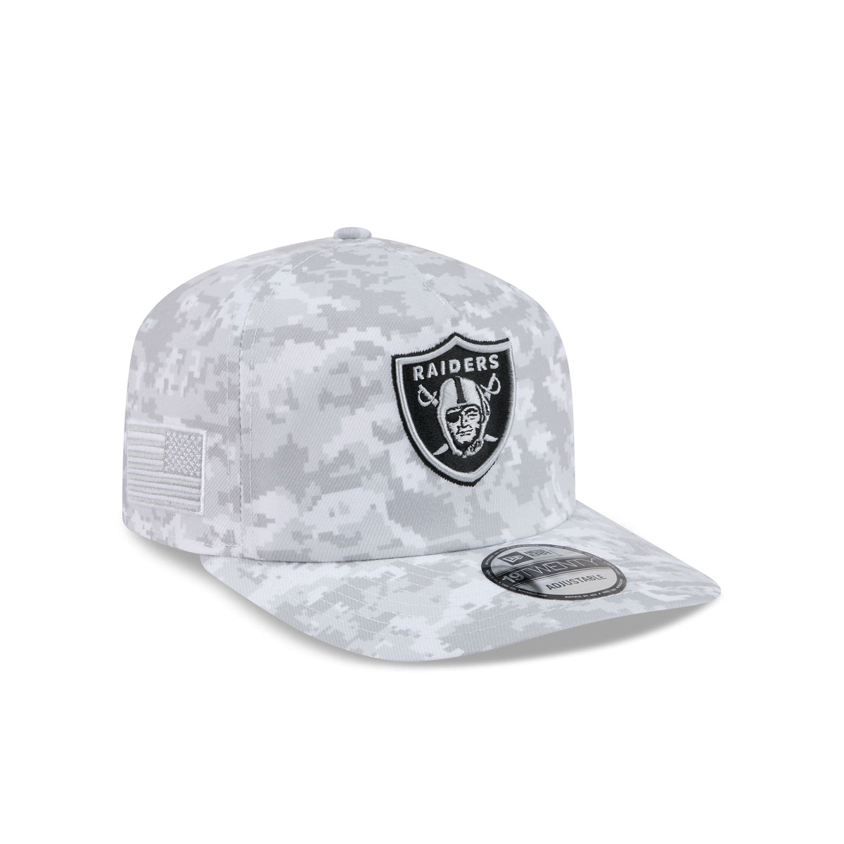 Las Vegas Raiders 2026 Salute to Service Fan Gear Snow 19TWENTY Snapback Hat