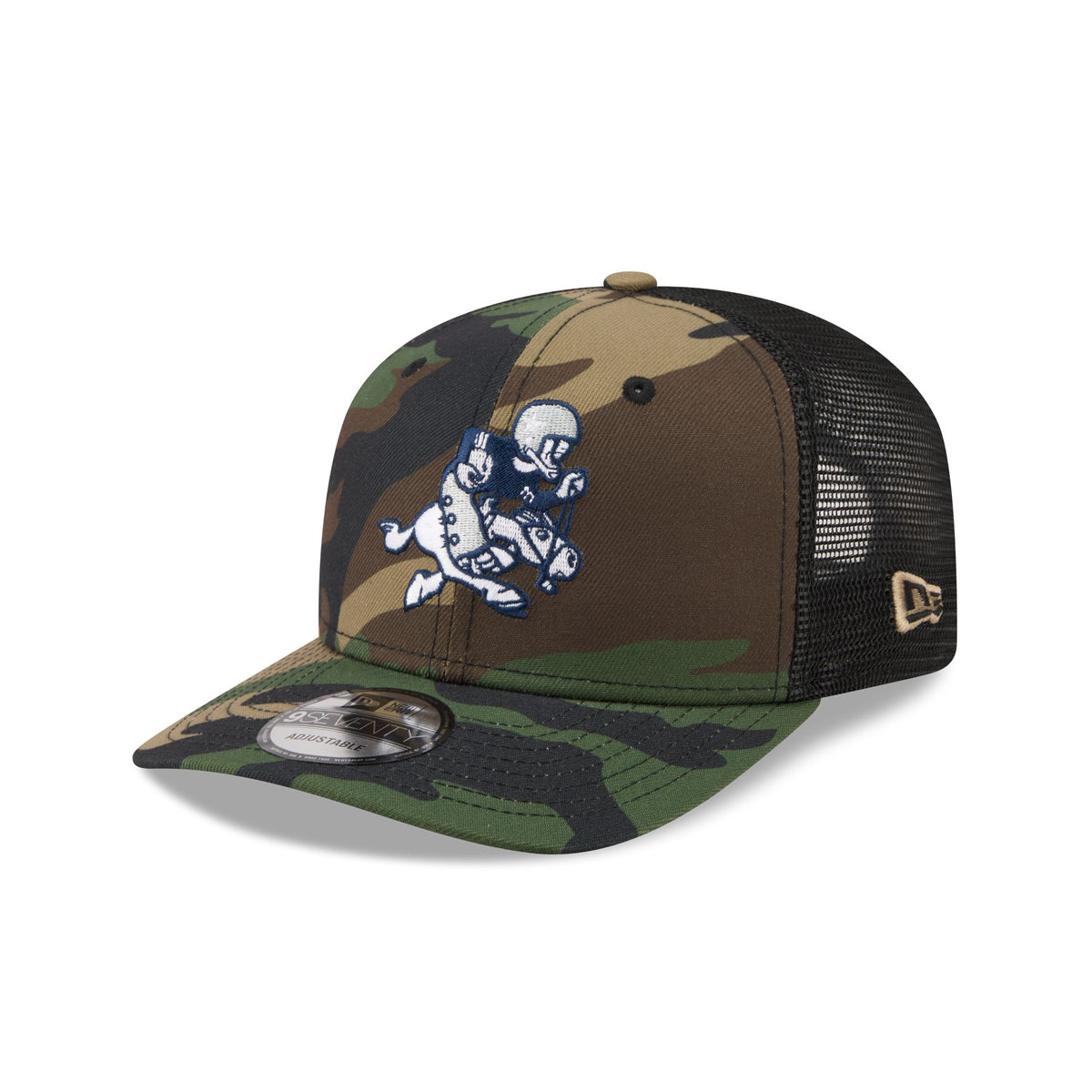Dallas Cowboys 2026 Salute to Service Fan Gear Camo 9SEVENTY Trucker Hat