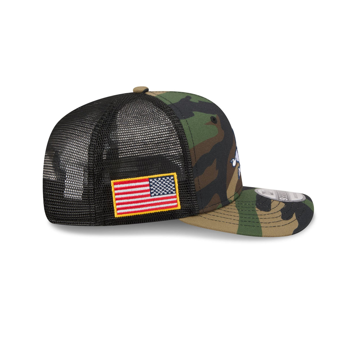 Dallas Cowboys 2026 Salute to Service Fan Gear Camo 9SEVENTY Trucker Hat