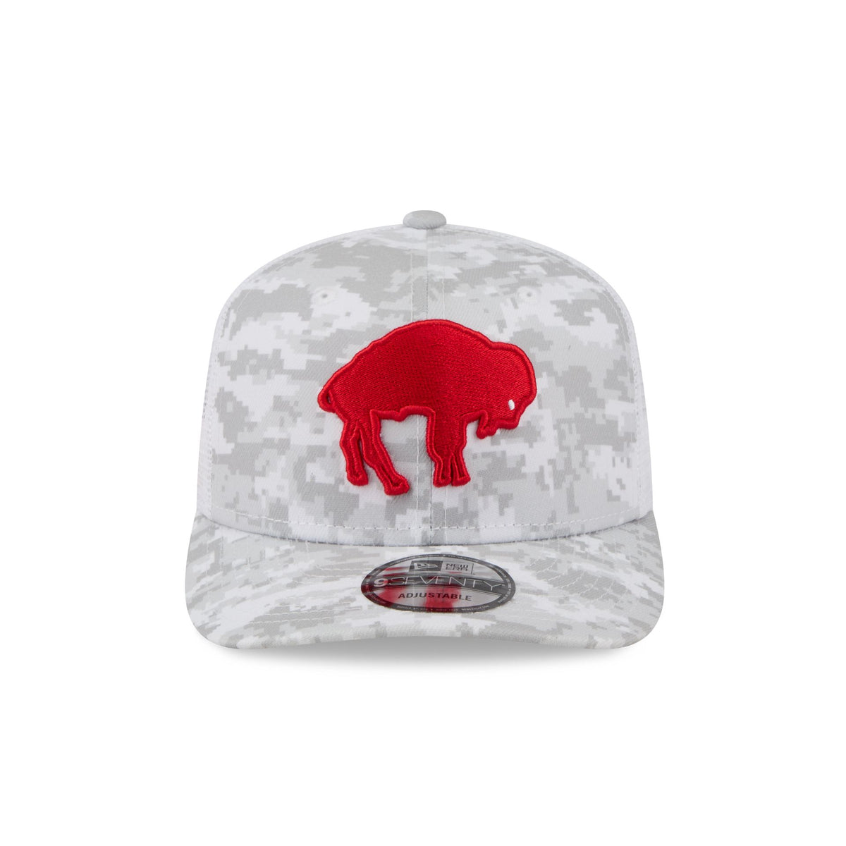 Buffalo Bills 2026 Salute to Service Fan Gear Snow 9SEVENTY Trucker Hat
