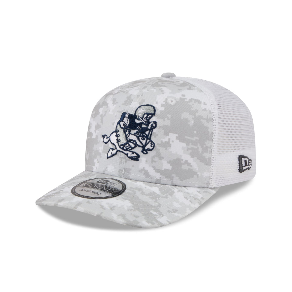 Dallas Cowboys 2026 Salute to Service Fan Gear Snow 9SEVENTY Trucker Hat