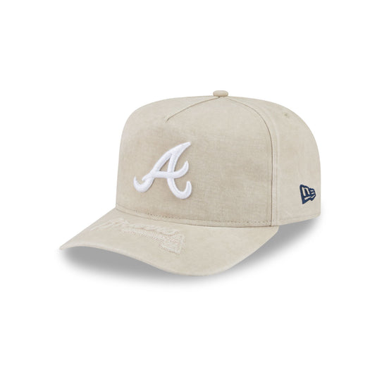 Atlanta Braves Brushed Cotton Stone 9FIFTY A-Frame Snapback Hat