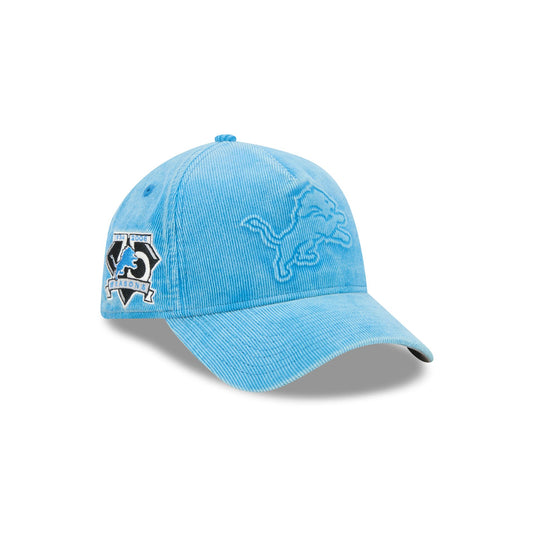 Detroit Lions Washed Thin Wale Cord 9FORTY A-Frame Unstructured Snapback Hat