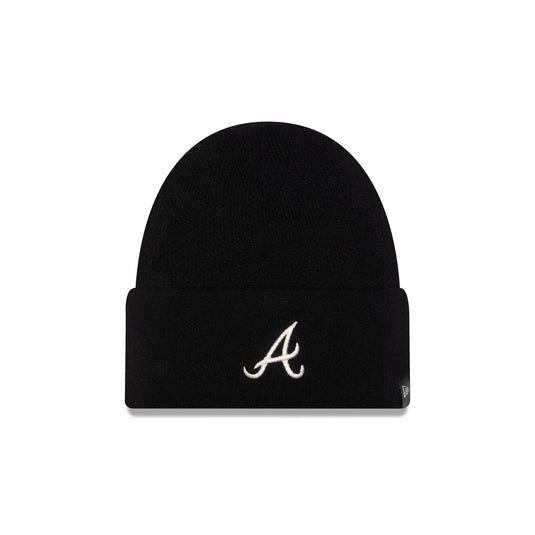 Atlanta Braves Cashmere Black Cuffless Knit Beanie Hat