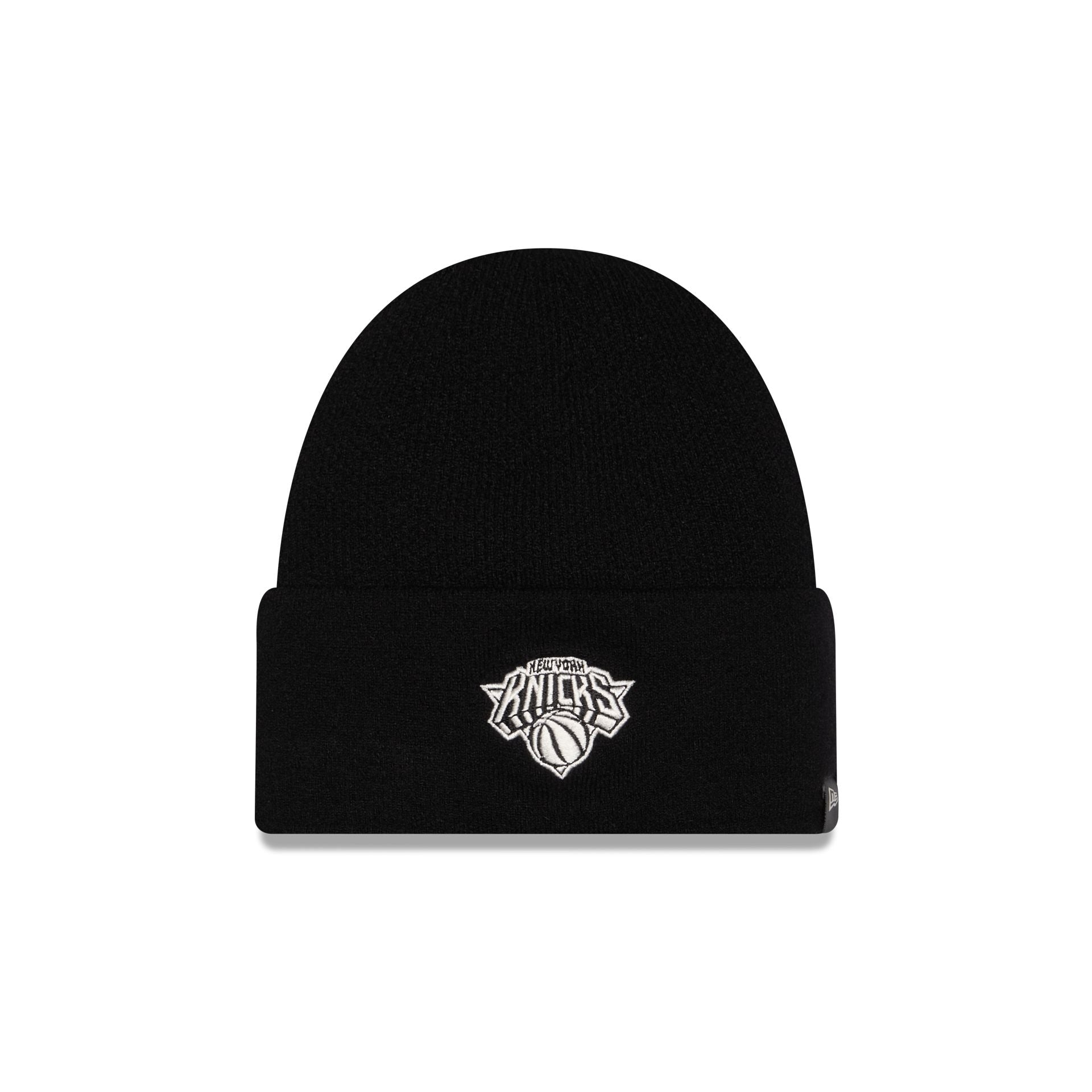 New York Knicks Cashmere Black Cuffless Knit Beanie Hat
