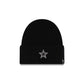 Dallas Cowboys Cashmere Black Cuffless Knit Beanie Hat