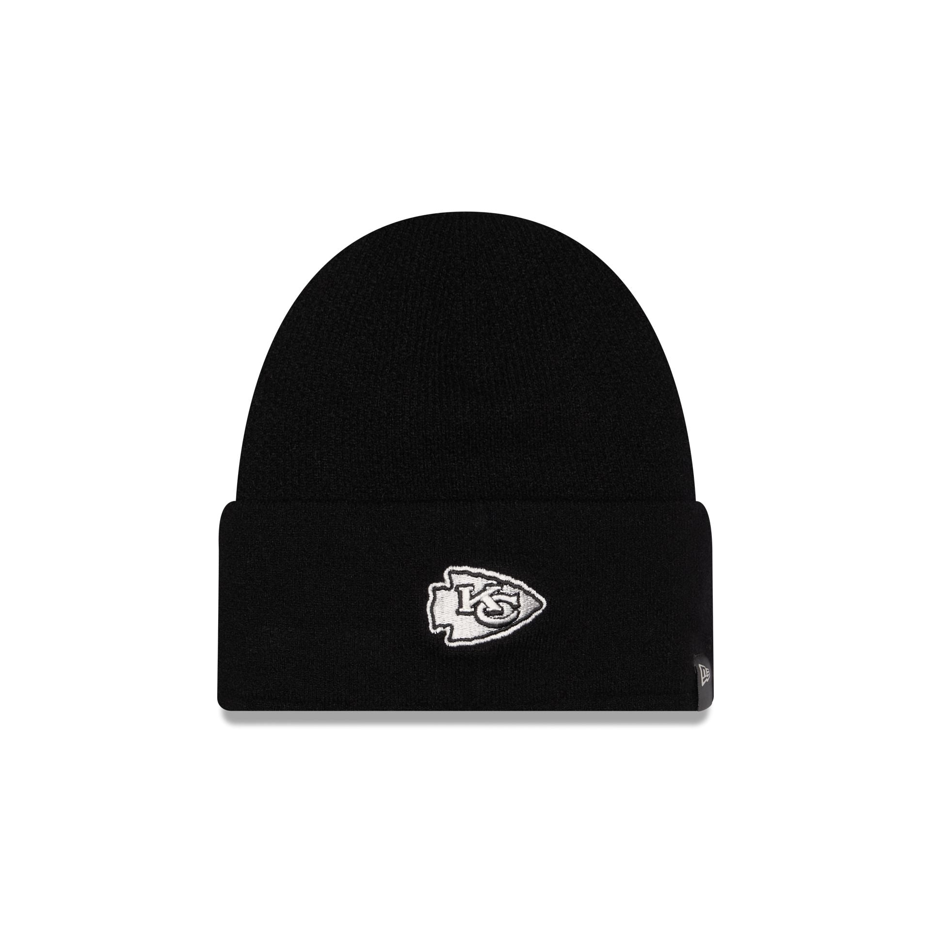 Kansas City Chiefs Cashmere Black Cuffless Knit Beanie Hat