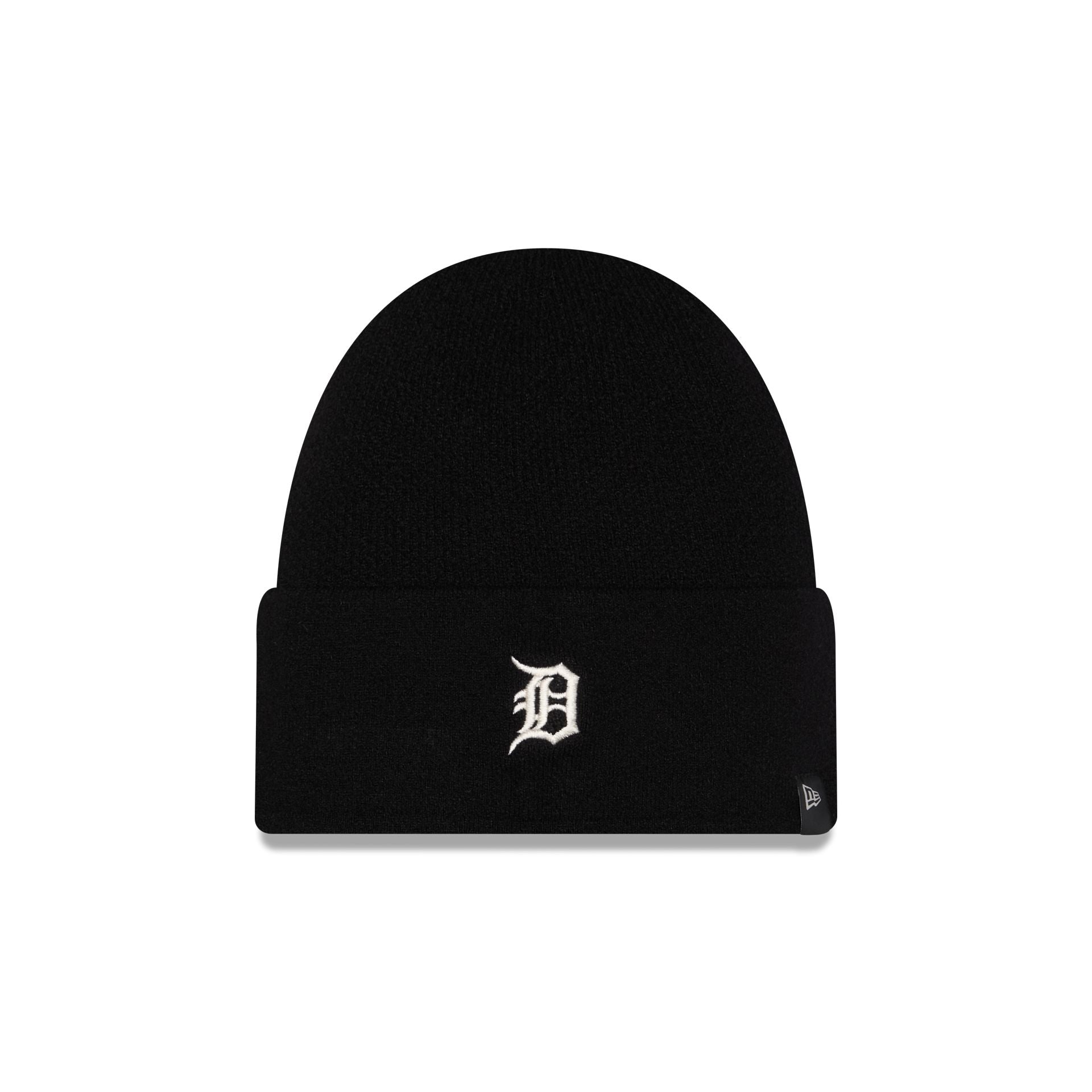 Detroit Tigers Cashmere Black Cuffless Knit Beanie Hat