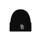 San Diego Padres Cashmere Black Cuffless Knit Beanie Hat