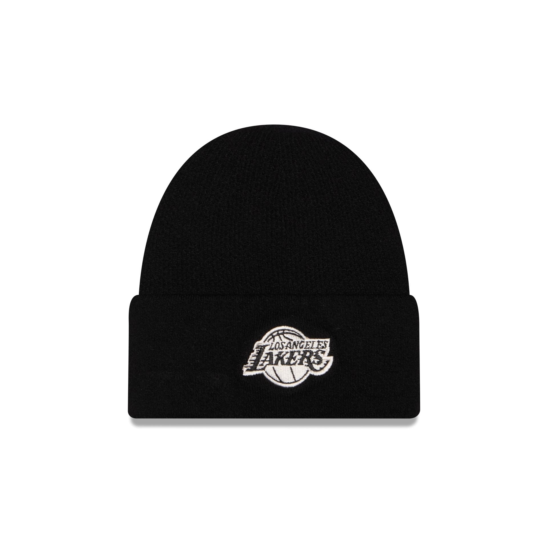 Los Angeles Lakers Cashmere Black Cuffless Knit Beanie Hat