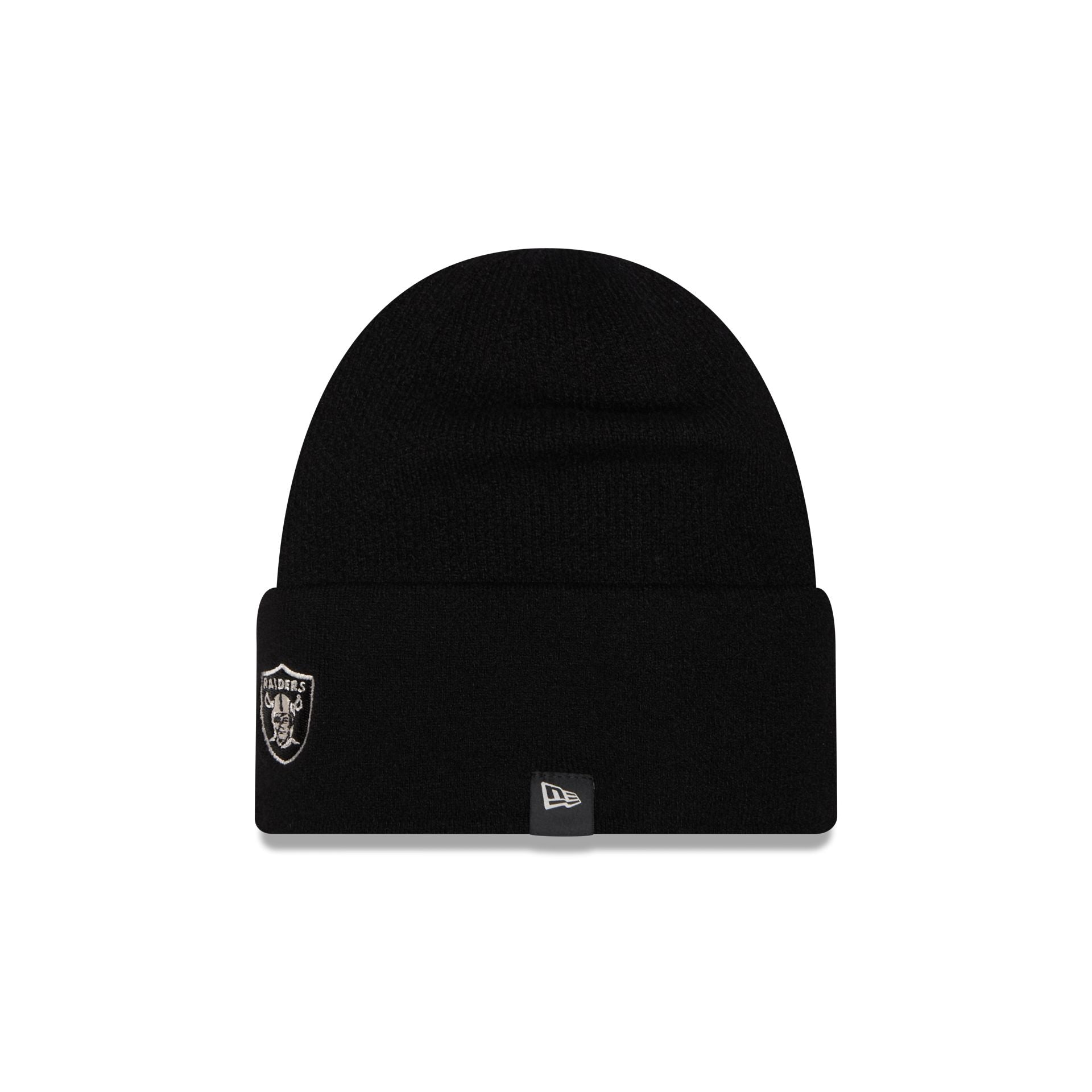 Las Vegas Raiders Cashmere Black Cuffless Knit Beanie Hat