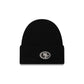 San Francisco 49ers Cashmere Black Cuffless Knit Beanie Hat