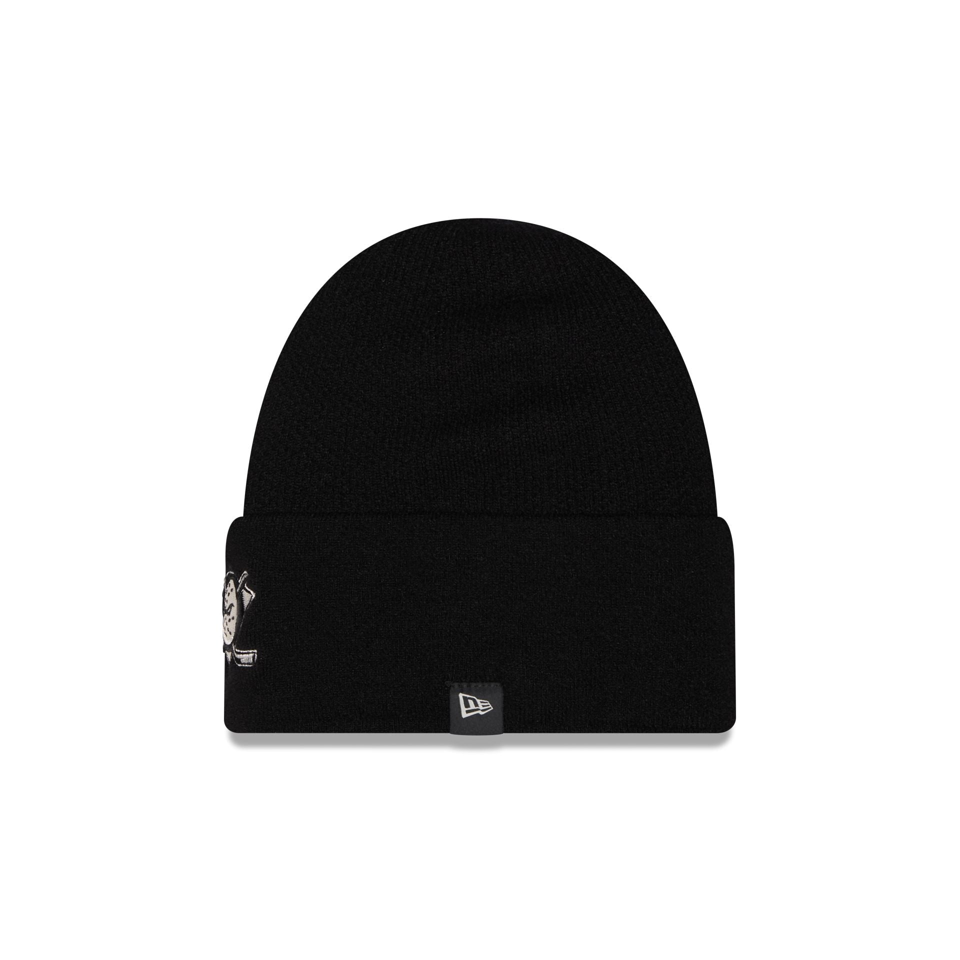 Anaheim Ducks Cashmere Black Cuffless Knit Beanie Hat