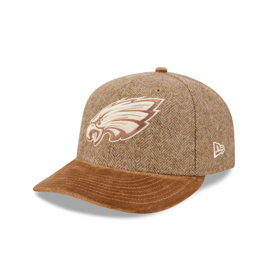 Philadelphia Eagles Moon Brisbane Moss Brown Visor 59FIFTY Fitted Hat