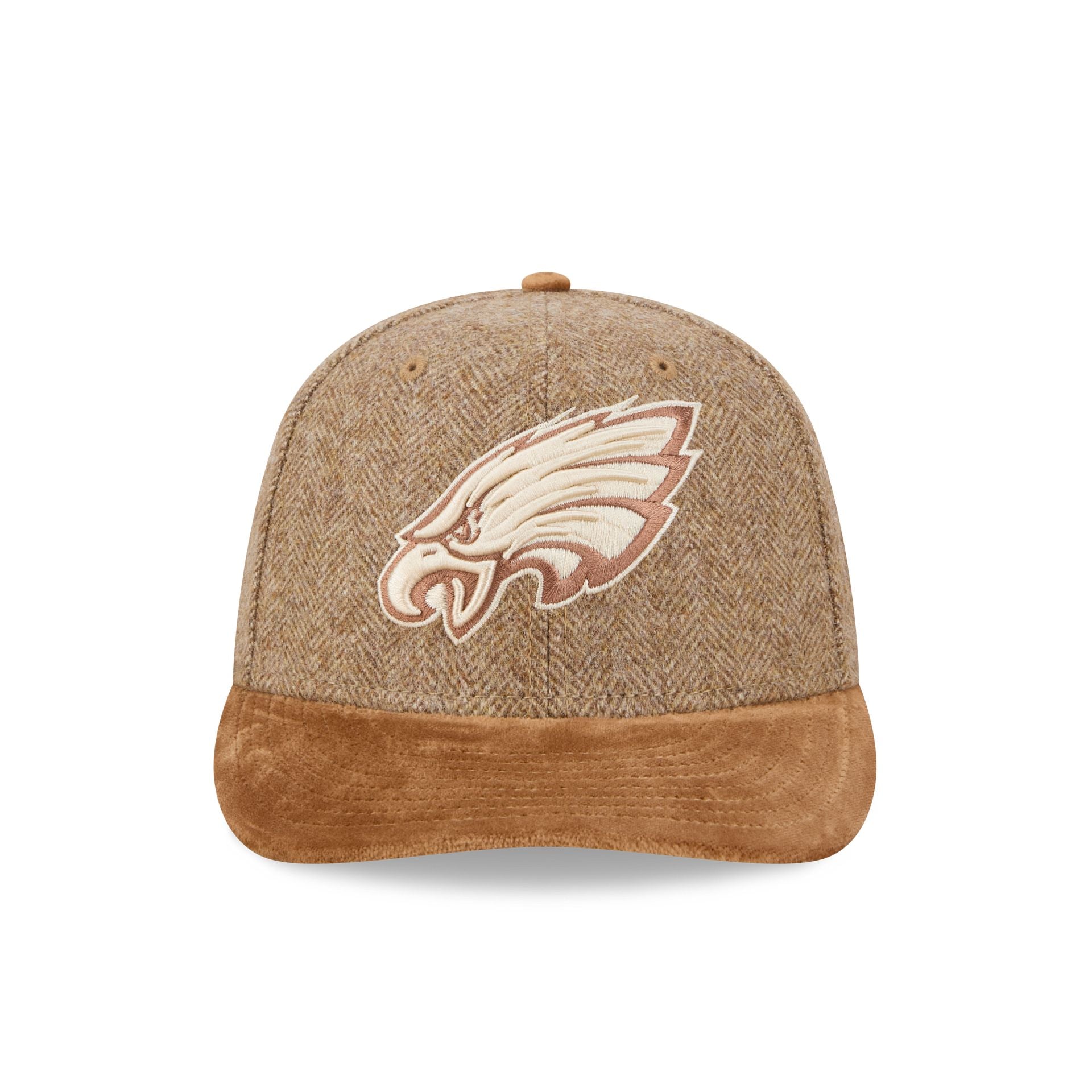 Philadelphia Eagles Moon Brisbane Moss Brown Visor 59FIFTY Fitted Hat