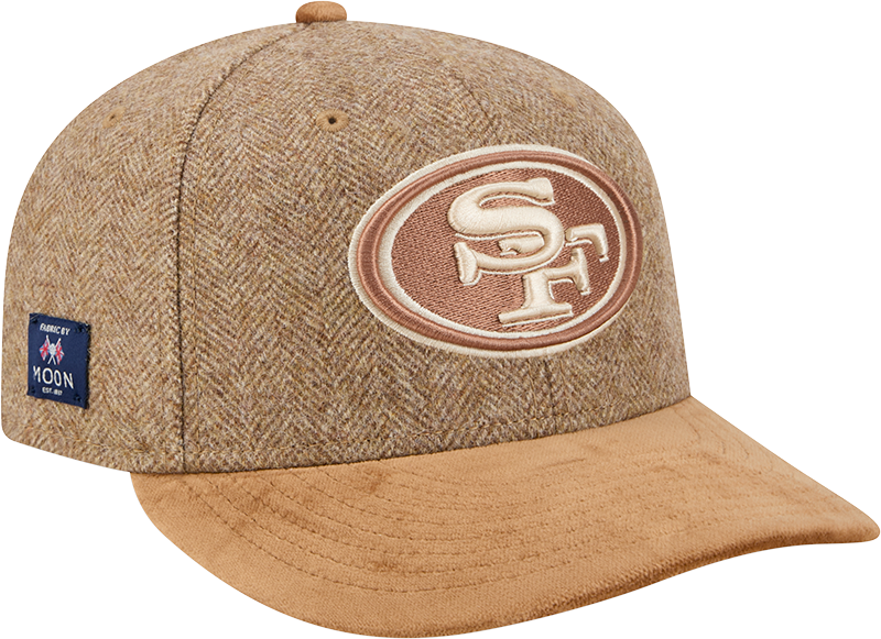 San Francisco 49ers Moon Brisbane Moss Brown Visor 59FIFTY Fitted Hat