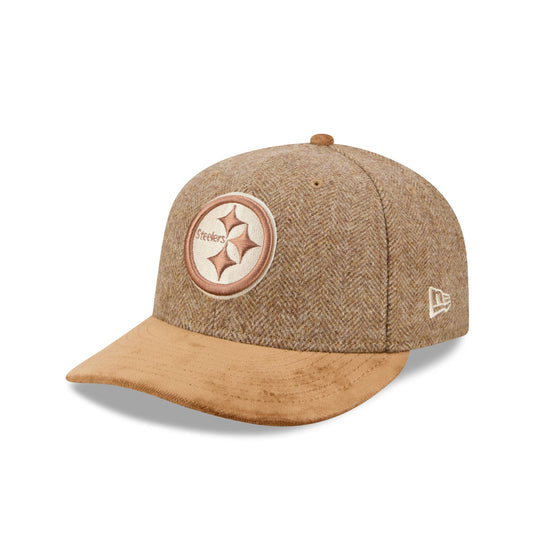 Pittsburgh Steelers Moon Brisbane Moss Brown Visor 59FIFTY Fitted Hat