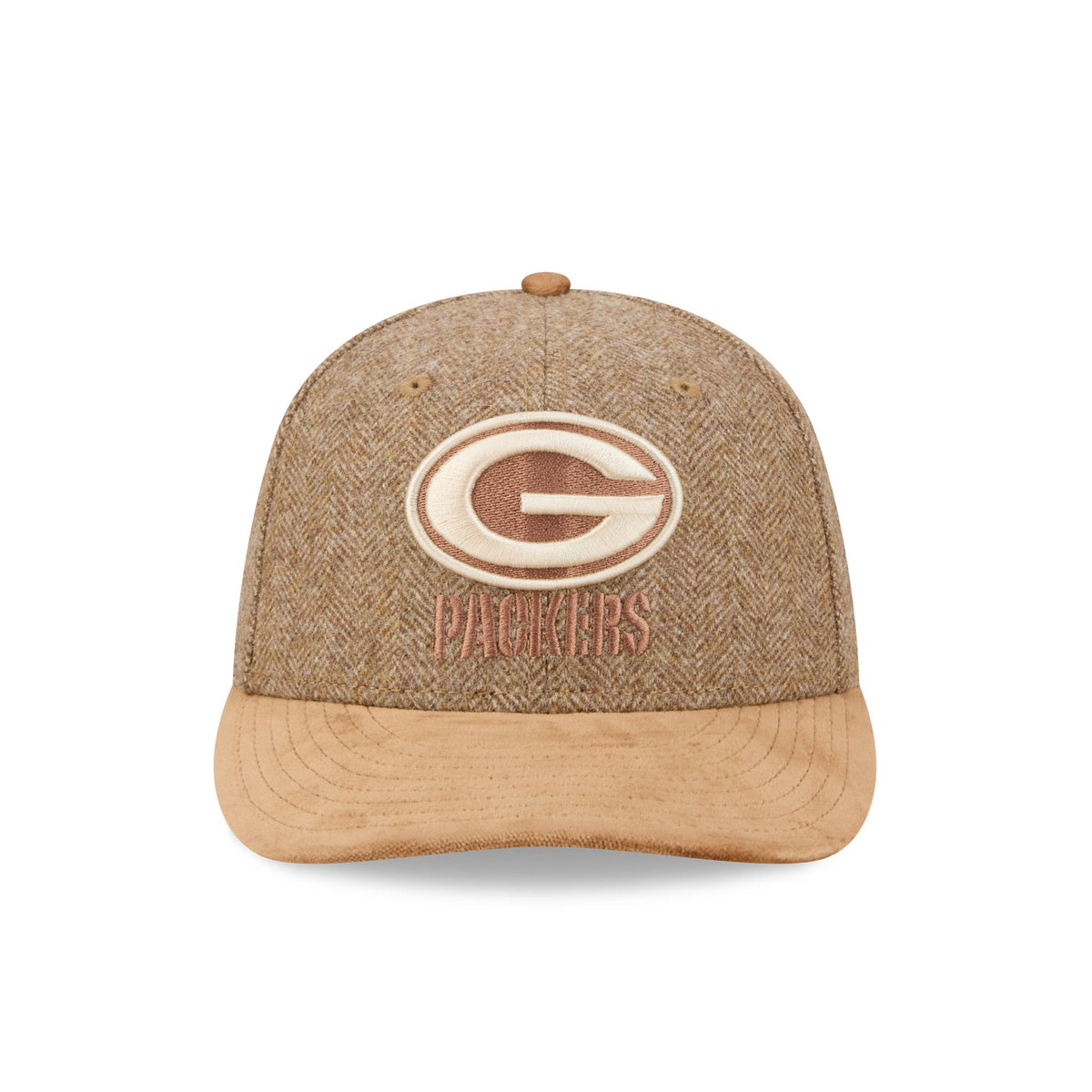 Green Bay Packers Moon Brisbane Moss Brown Visor 59FIFTY Fitted Hat
