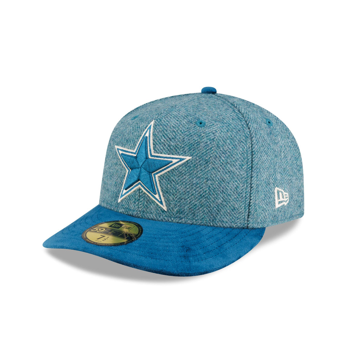 Dallas Cowboys Moon Brisbane Moss Blue Visor 59FIFTY Fitted Hat
