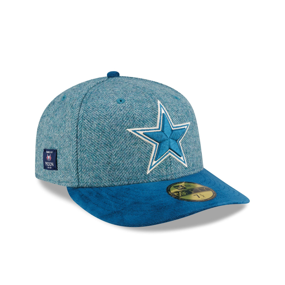 Dallas Cowboys Moon Brisbane Moss Blue Visor 59FIFTY Fitted Hat