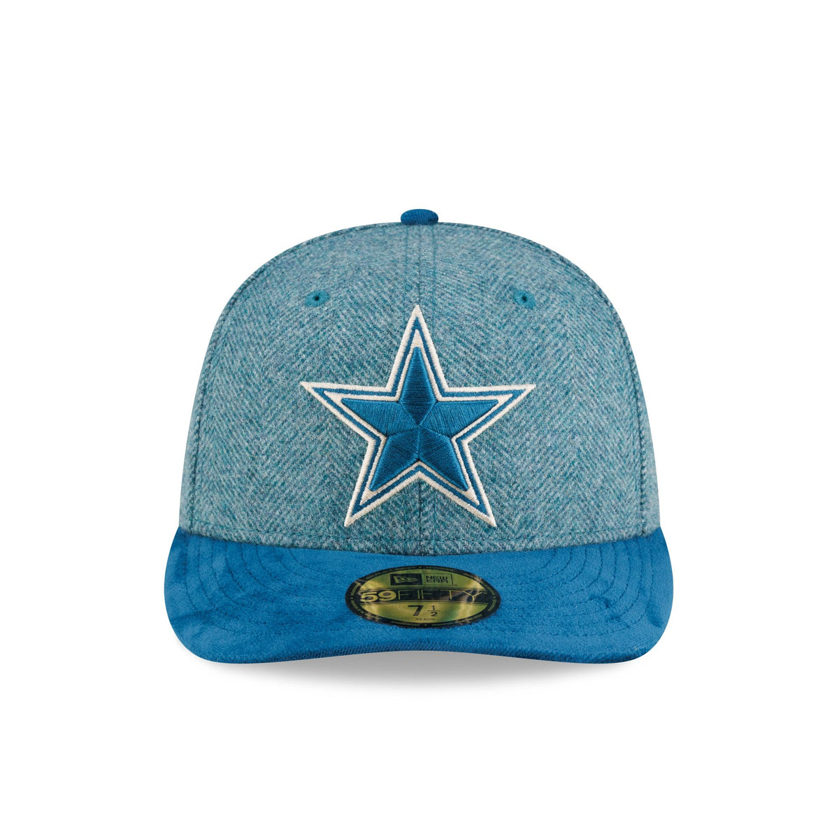 Dallas Cowboys Moon Brisbane Moss Blue Visor 59FIFTY Fitted Hat