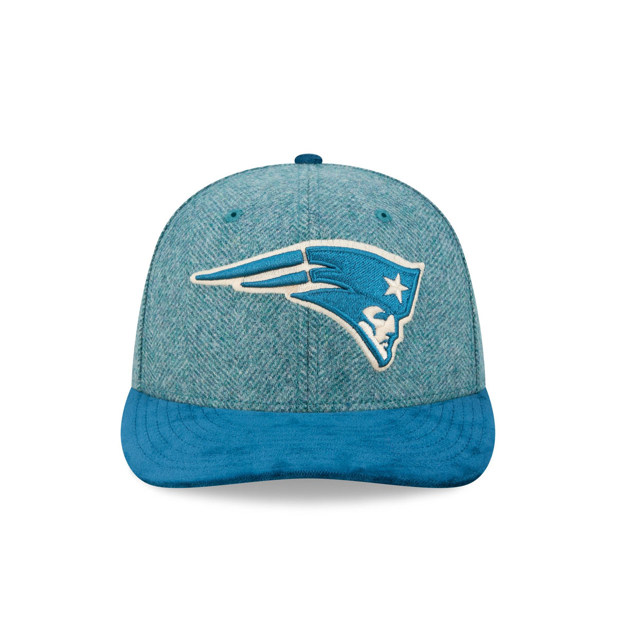 New England Patriots Moon Brisbane Moss Blue Visor 59FIFTY Fitted Hat