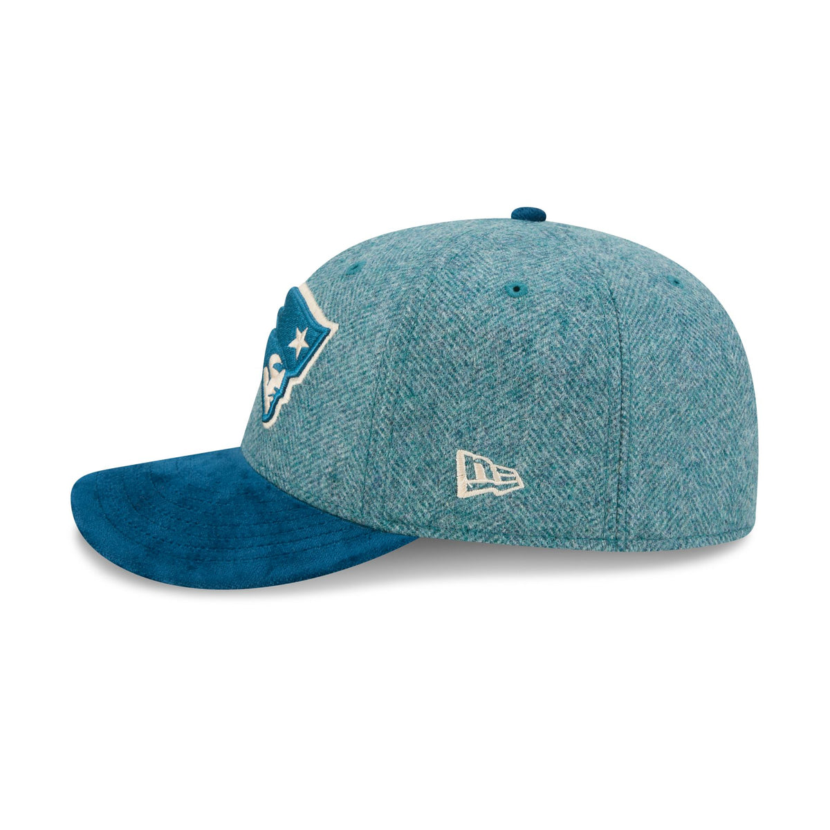 New England Patriots Moon Brisbane Moss Blue Visor 59FIFTY Fitted Hat