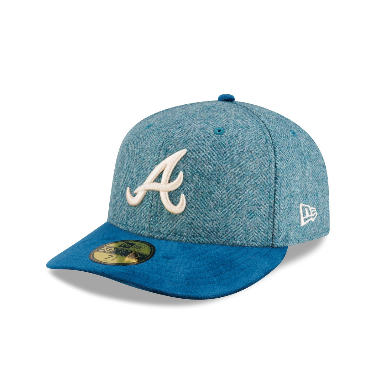 Atlanta Braves Moon Brisbane Moss Blue Visor 59FIFTY Fitted Hat