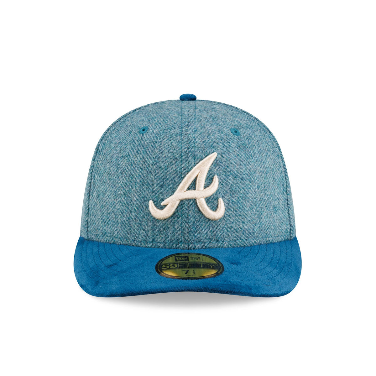 Atlanta Braves Moon Brisbane Moss Blue Visor 59FIFTY Fitted Hat