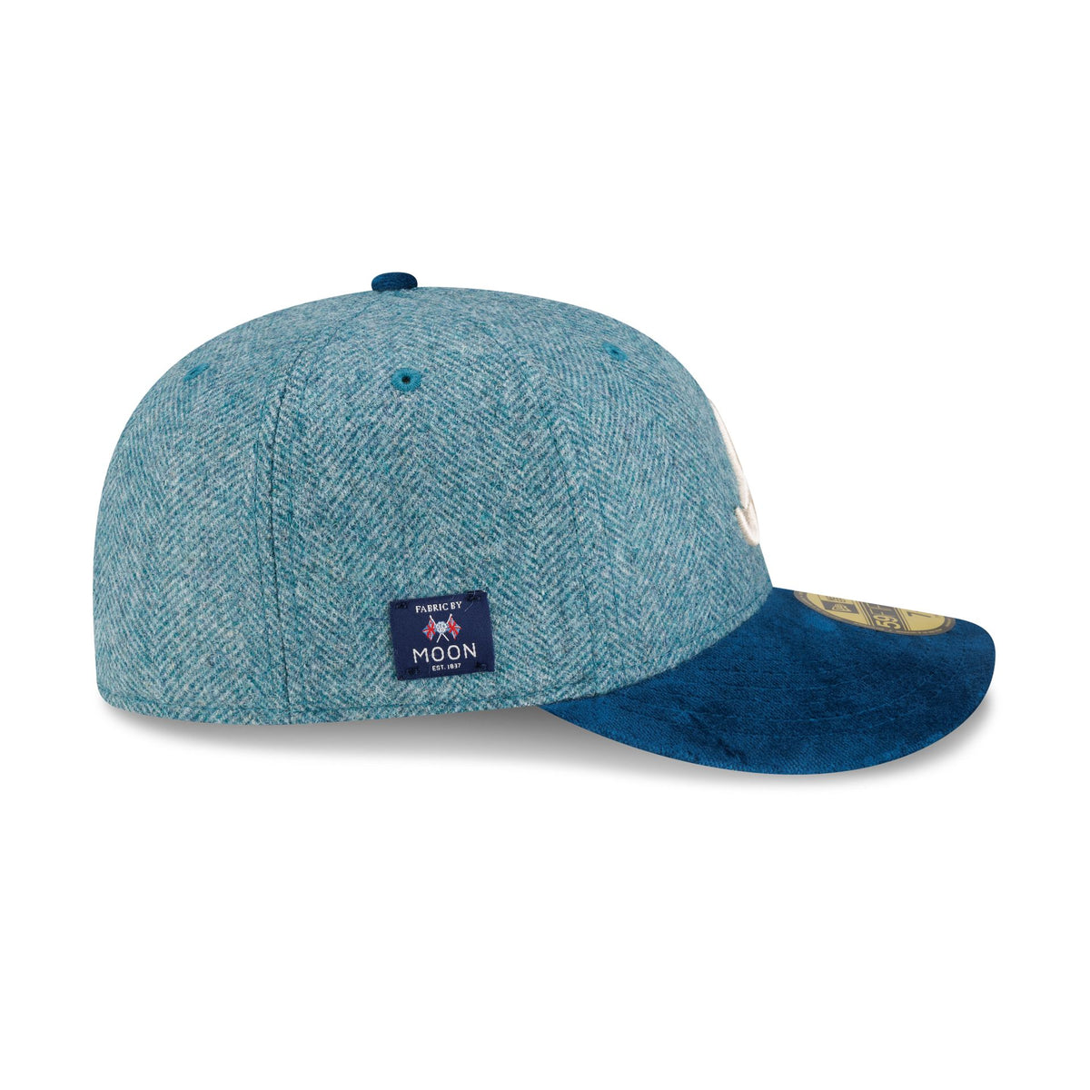 Atlanta Braves Moon Brisbane Moss Blue Visor 59FIFTY Fitted Hat