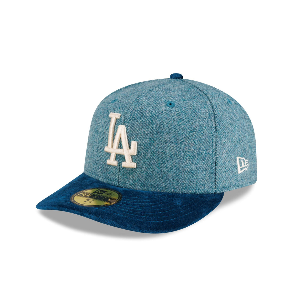 Los Angeles Dodgers Moon Brisbane Moss Blue Visor 59FIFTY Fitted Hat