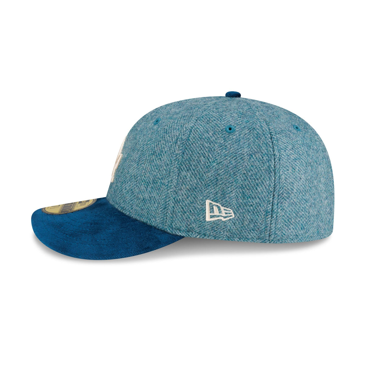 Los Angeles Dodgers Moon Brisbane Moss Blue Visor 59FIFTY Fitted Hat