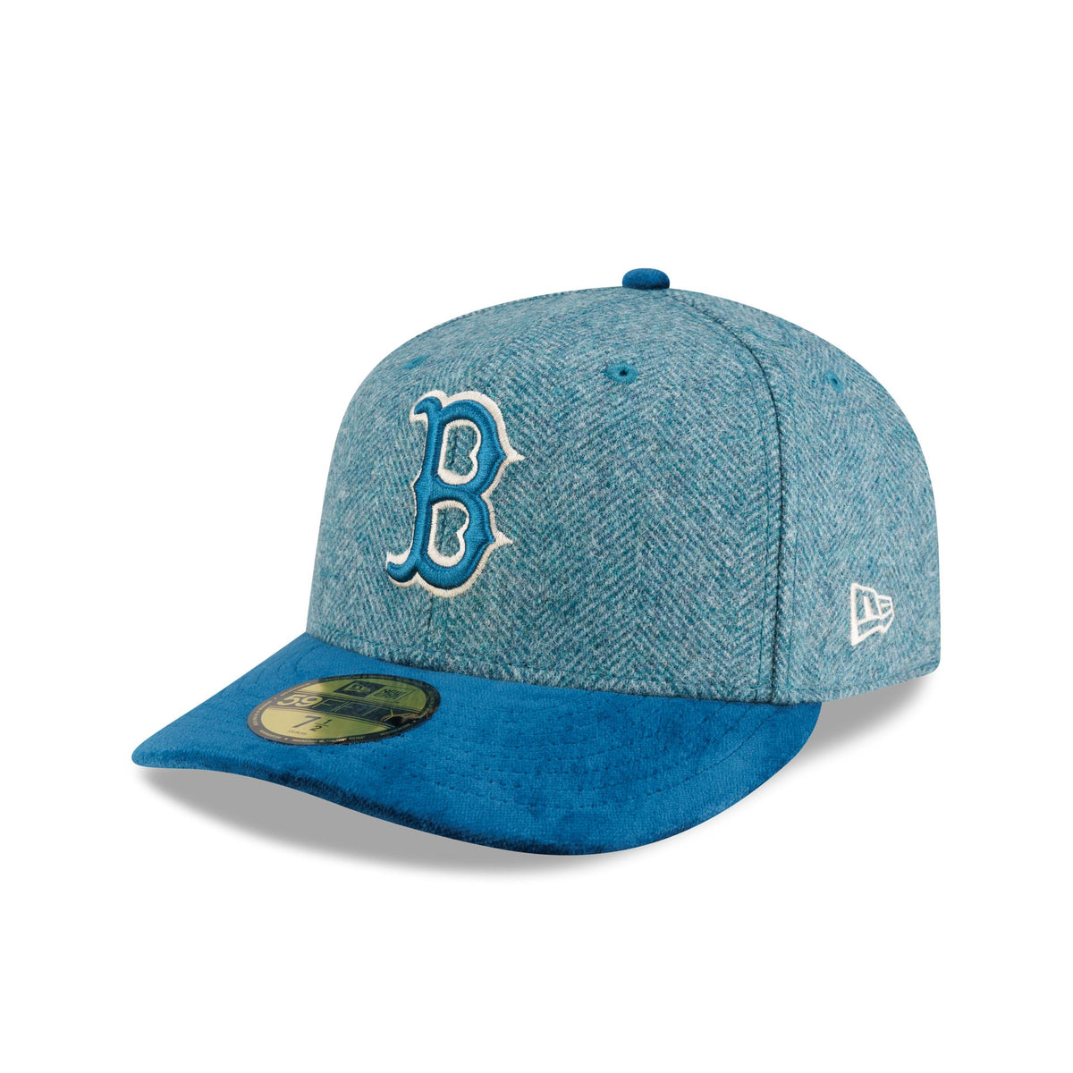 Boston Red Sox Moon Brisbane Moss Blue Visor 59FIFTY Fitted Hat