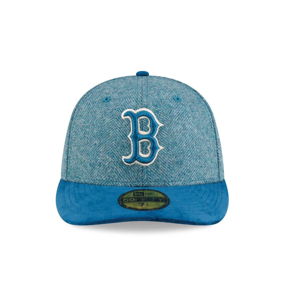 Boston Red Sox Moon Brisbane Moss Blue Visor 59FIFTY Fitted Hat