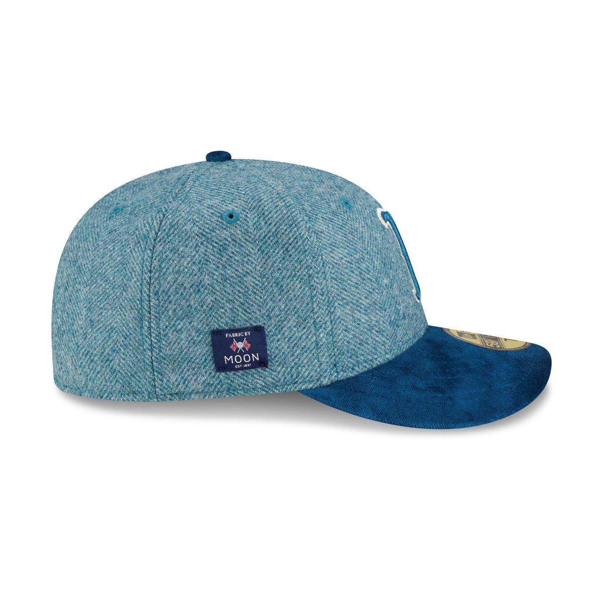 Boston Red Sox Moon Brisbane Moss Blue Visor 59FIFTY Fitted Hat