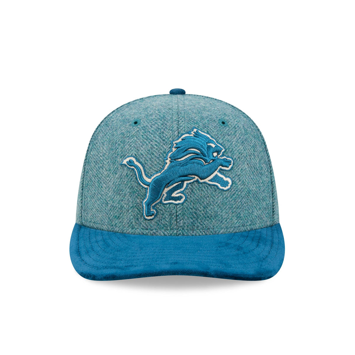 Detroit Lions Moon Brisbane Moss Blue Visor 59FIFTY Fitted Hat