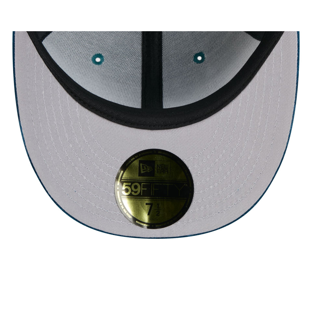 Detroit Lions Moon Brisbane Moss Blue Visor 59FIFTY Fitted Hat