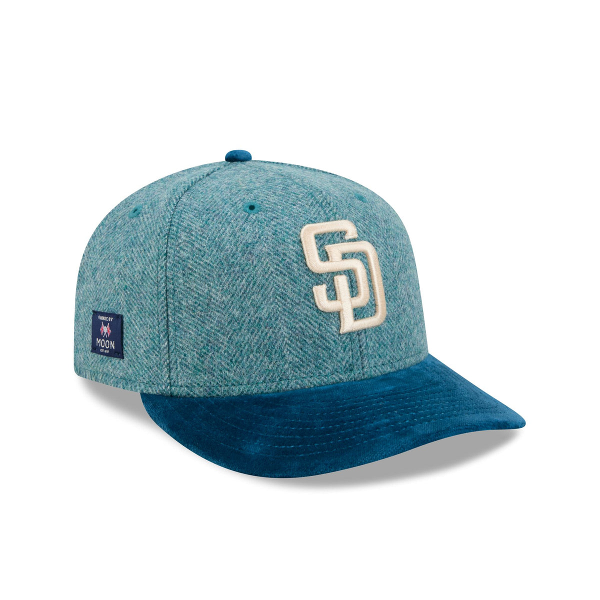 San Diego Padres Moon Brisbane Moss Blue Visor 59FIFTY Fitted Hat
