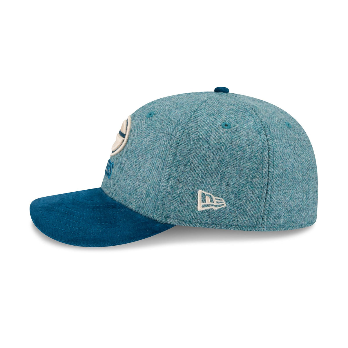 Green Bay Packers Moon Brisbane Moss Blue Visor 59FIFTY Fitted Hat