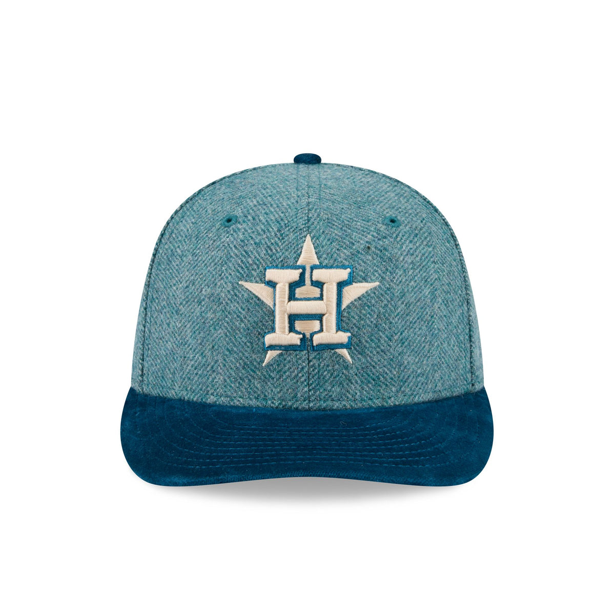 Houston Astros Moon Brisbane Moss Blue Visor 59FIFTY Fitted Hat