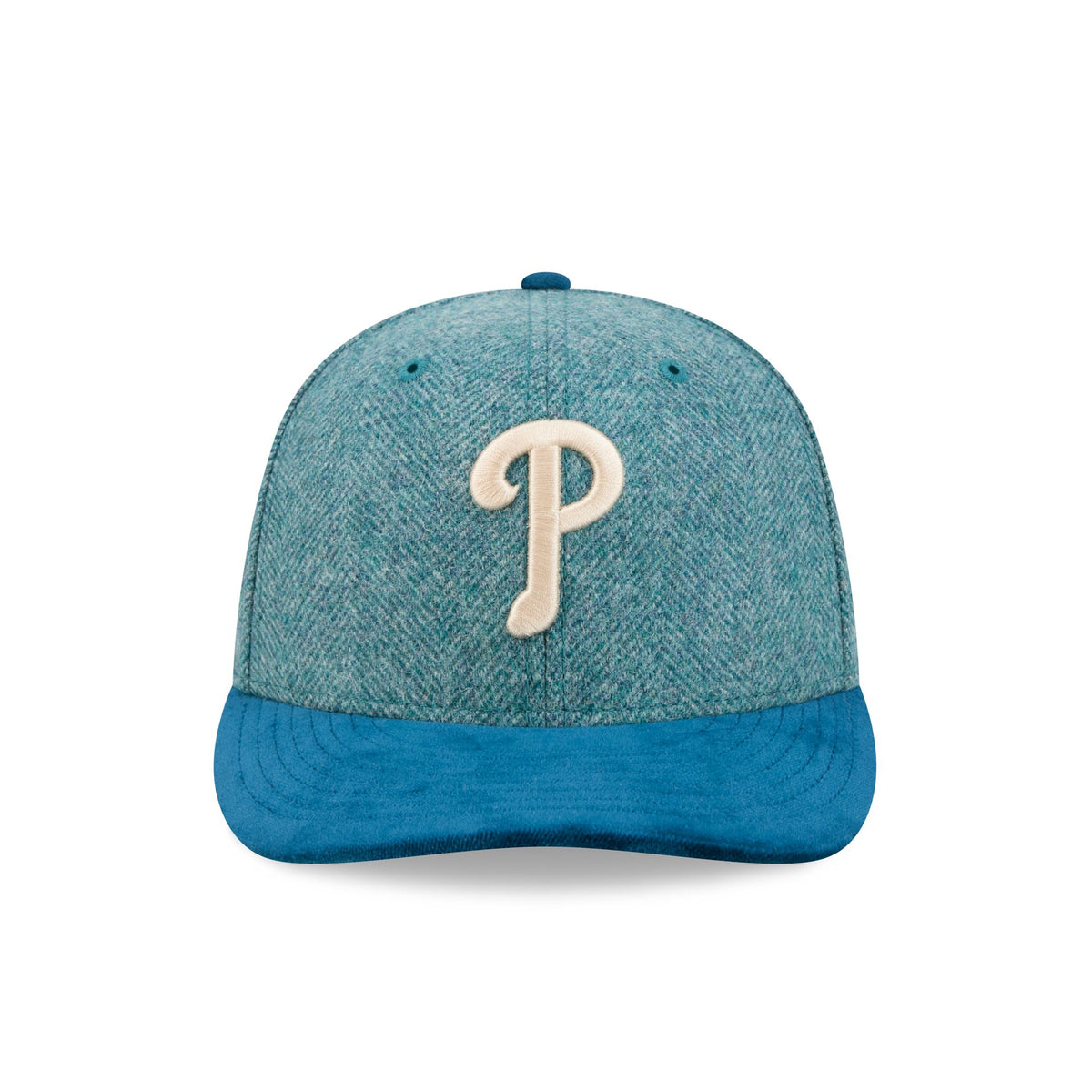 Philadelphia Phillies Moon Brisbane Moss Blue Visor 59FIFTY Fitted Hat