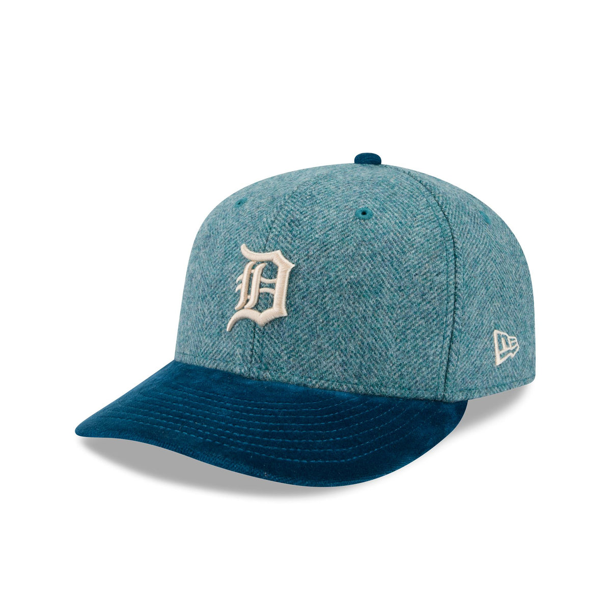 Detroit Tigers Moon Brisbane Moss Blue Visor 59FIFTY Fitted Hat