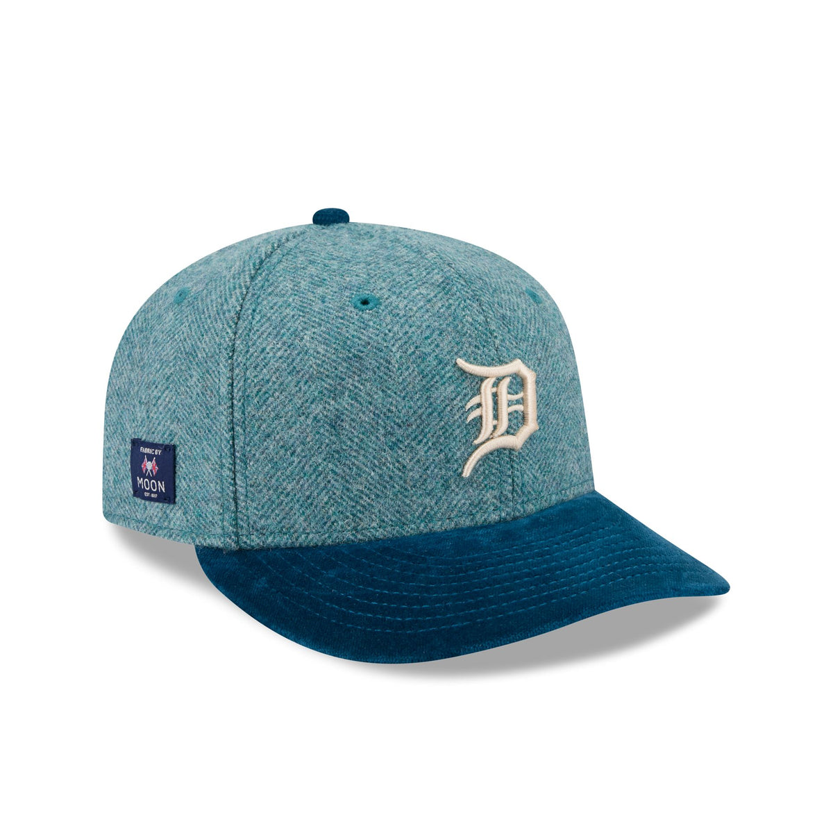 Detroit Tigers Moon Brisbane Moss Blue Visor 59FIFTY Fitted Hat